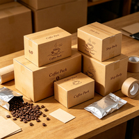 Boîtes d'expédition en carton ondulé avec logo personnalisé imprimé, pelliculage mat et gaufrage pour l'emballage de cartons de supermarché