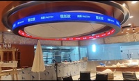 Pantalla LED Curva para Interiores, Módulo Flexible y Suave de 320x160 mm, Pantalla LED Cilíndrica a Todo Color P1.8 P2 P2.5 P3 P4