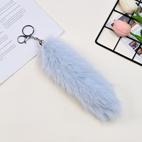 Fourrure Gland En Peluche Porte-clés Artificiel Queue De Renard Homard Fermoir Porte-clés À La Mode Moelleux Queue De Raton Laveur Porte-clés De Voiture