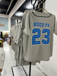 Wholesale Customized Color Shirt Custom Baseball Uniform Set Tackle Twill Embroidery Breathable Quick Dry Moisture - Product Image 3