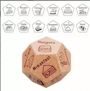 Dado <span class=keywords><strong>de</strong></span> Decisión <span class=keywords><strong>de</strong></span> Madera <span class=keywords><strong>de</strong></span> 12 Caras, Dado para Parejas para Tomar Decisiones sobre Comida, Películas y Actividades, Juego Divertido para una Cita Nocturna, <span class=keywords><strong>Regalo</strong></span> para Tomar Decisiones - Product Image 2