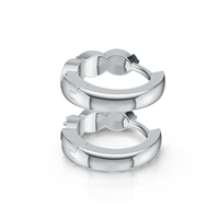 Boucles d'oreilles créoles torsadées en argent sterling 925 avec moissanite pour femme, micro-pavé, tressées, en moissanite et diamant, style Huggie