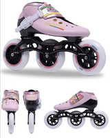 Patins à roulettes de vitesse 3 roues 4 roues, patins de course, roues PU 85A 90mm 100mm 110mm, châssis en alliage d'aluminium, pour enfants et adultes