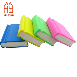 Gommes à effacer en caoutchouc à logo imprimé, en forme de crayon, mignonnes et originales pour enfants, couleurs assorties, papeterie non toxique - Product Image 1