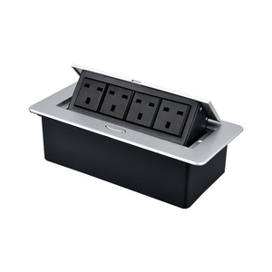 Presa da Scrivania a Tre Fori Multiuso Incorporata 13A <span class=keywords><strong>EU</strong></span> UK e US - Product Image 6