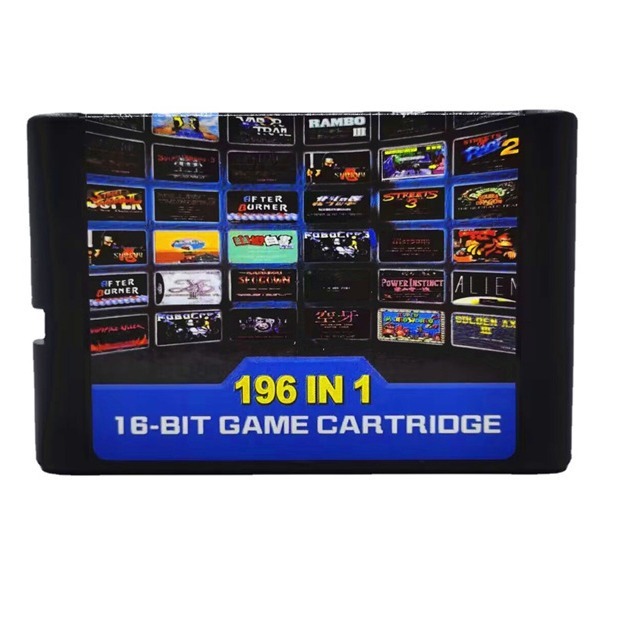 Plastic Cartridge for Super for Entertainment System MD196 All-in-one Game Cartridge Fully Integrated Chip