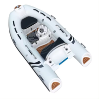 10ft Offre Spéciale RIB 300 certifié CE Hypalon/PVC fibre de verre coque RIB bateau de pêche gonflable