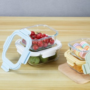 Chuyên nghiệp bữa ăn chuẩn bị thực phẩm lưu trữ + hộp + Cookie container kín lưu trữ thủy tinh thực phẩm container Set - Product Image 4