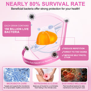 โปรไบโอติกแบบกัมมี่สำหรับสุขภาพช่องคลอดสตรี ยี่ห้อ Hatmanlabs Private Label OEM รสสับปะรดฮาวาย ช่วยปรับสมดุลค่า <span class=keywords><strong>pH</strong></span> ในช่องคลอด - Product Image 4