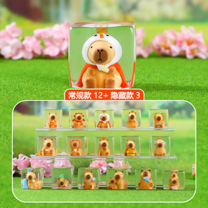 Figurine <span class=keywords><strong>de</strong></span> Kapibara mignonne et créative, en forme <span class=keywords><strong>de</strong></span> glaçon, anti-stress, décoration <span class=keywords><strong>de</strong></span> bureau, fabriquée en Chine, pour les enfants <span class=keywords><strong>de</strong></span> 7 à 12 ans, en résine XINZHIJI 1/12 - Product Image 6