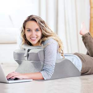 Oreiller de sol ergonomique en mousse à mémoire de forme <span class=keywords><strong>pour</strong></span> la <span class=keywords><strong>position</strong></span> couchée Support multi-scénarios (lit/sol/<span class=keywords><strong>yoga</strong></span>) avec housse lavable - Product Image 6