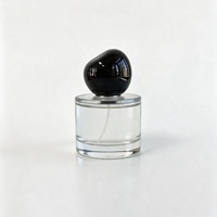 Flacon de parfum cylindrique givré personnalisé 30ml 50ml 100ml, surface mate, vide, rechargeable, en verre avec pompe