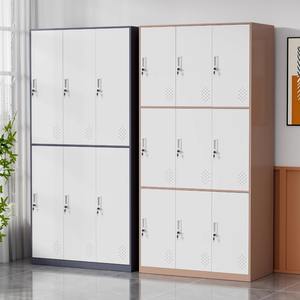 Moderne stalen garderobekast, duurzame metalen opbergkast voor kleding en accessoires in de woonkamer - Product Image 6