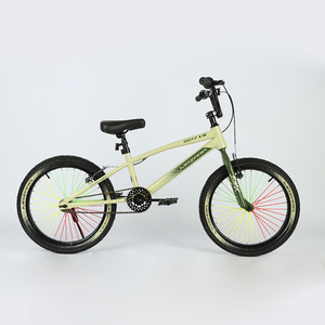 Vélo de course <span class=keywords><strong>BMX</strong></span> à une vitesse, frein V, cadre en acier, roues de 20 pouces, léger et durable pour les entraînements - Product Image 2