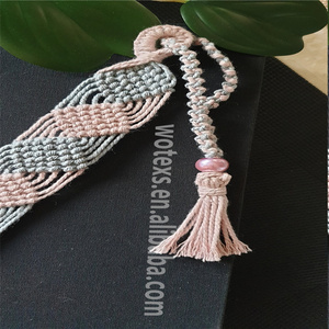 Marque-page en macramé tissé à la main PH1126 Offre Spéciale, ornements traditionnels lettiens, grand cadeau pour un lecteur - Product Image 2
