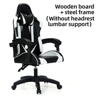 Chaise de jeu PC de course 2024 de haute qualité, ergonomique, inclinable, en cuir PU, avec repose-pieds massant, RGB, pivotante à 360°, en métal, avec refroidissement
