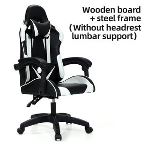 Chaise de jeu <span class=keywords><strong>PC</strong></span> de course 2024 de haute qualité, ergonomique, inclinable, en cuir PU, avec repose-pieds massant, RGB, pivotante à 360°, en métal, avec refroidissement - Product Image 2