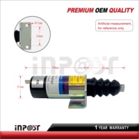 Moteur diesel Lister Petter 12V, électrovanne d'arrêt de carburant SA-3405T 1502-12C7U2B2S1, électrovanne 366-07197 36607197
