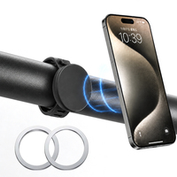 Support de téléphone universel étanche et flexible en silicone avec aimant rotatif pour poignet, bras, bureau, voiture, vélo