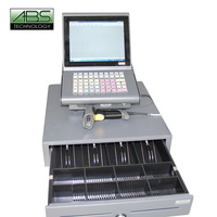 ABS MINI 10 Factory Outlet POS Layar Sentuh Kapasitif CPU Quad-core Windows 7/10 Resolusi 1024x768 Layar Ganda NFC/Bluetooth