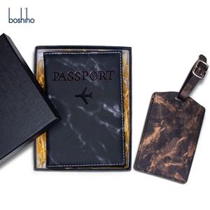 Ensemble de couvertures de passeport <span class=keywords><strong>et</strong></span> d'étiquettes de bagages à motif marbré avec boîte cadeau, invitations de mariage, passeport pour cadeaux d'entreprise <span class=keywords><strong>et</strong></span> voyages d'affaires - Product Image 3