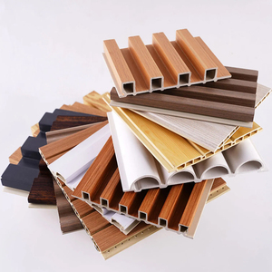 Eco-Friendly <b>Wood</b> Alternative Interior Decoration WPC <b>Wood</b> Plastic Composite Wall Panel Board Indoor WPC Fluted Wall Cladding - Product Image 1