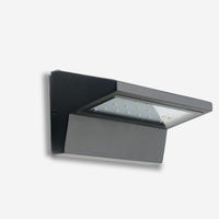 Lampe murale extérieure LED en aluminium avec diffuseur en verre transparent, étanche, AC 220V 240V, lumière murale de jardin