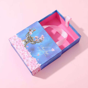 Cajas de regalo rígidas personalizadas con asa, papel artístico rectangular, impresión UV, diseño a cuatro colores para embalaje de regalos de boda y manualidades. - Product Image 3