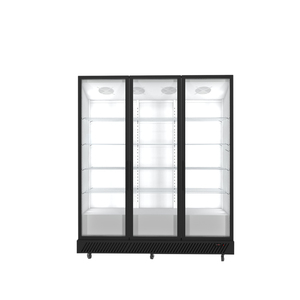 Refroidisseur de boissons sans givre certifié CE, porte vitrée, écoénergétique, étagères réglables, en aluminium, pour supermarchés - Product Image 4