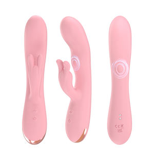 ของเล่นทางเพศแบบสั่น Triple Flirting Real Rabbit Vibrator Dildo พร้อมระบบสั่นและกระพือสองระบบ 10 แบบ สำหรับผู้หญิง กระตุ้นจุดจี คลิตอริส และช่องคลอด - Product Image 2