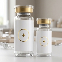 Étiquettes personnalisées pour mini-flacons 15 ml, vinyle brillant, logo doré, imperméables pour bouteilles, vente en gros OEM