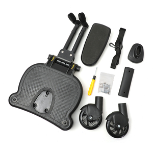 Wholesale Baby <strong>Stroller</strong> Customized Blue Wheels Travel Assistance Pedal Baby <strong>Stroller</strong> 2-in-1 Plus Seat Standing Board - Product Image 4