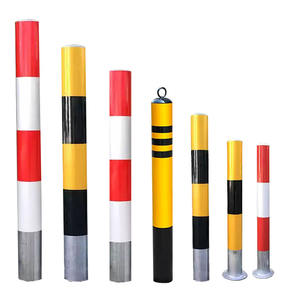 YL personnalisé tuyau en acier Durable colonne d'avertissement unité scolaire Anti-Collision fixe mobile réfléchissant arrêt de trafic sécurité de voiture - Product Image 1