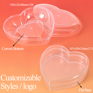 Scatola Regalo Personalizzata WEISHENG per Caramelle, Contenitore Trasparente per <span class=keywords><strong>Cioccolatini</strong></span> <span class=keywords><strong>con</strong></span> Coperchio, Contenitore in Plastica a Forma di <span class=keywords><strong>Cuore</strong></span> per Ferrero - Product Image 4