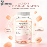 Gummies multivitaminées sans sucre pour femmes, saveur fruitée naturelle, pour le bien-être quotidien et le soutien du système immunitaire (OEM/ODM)