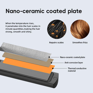 Fer à lisser 2 en 1 KangRoad Factory Custom Dry and Wet Tourmaline Ceramic Coated Negative Ion Hair Fer à lisser 2 in 1 - Product Image 3