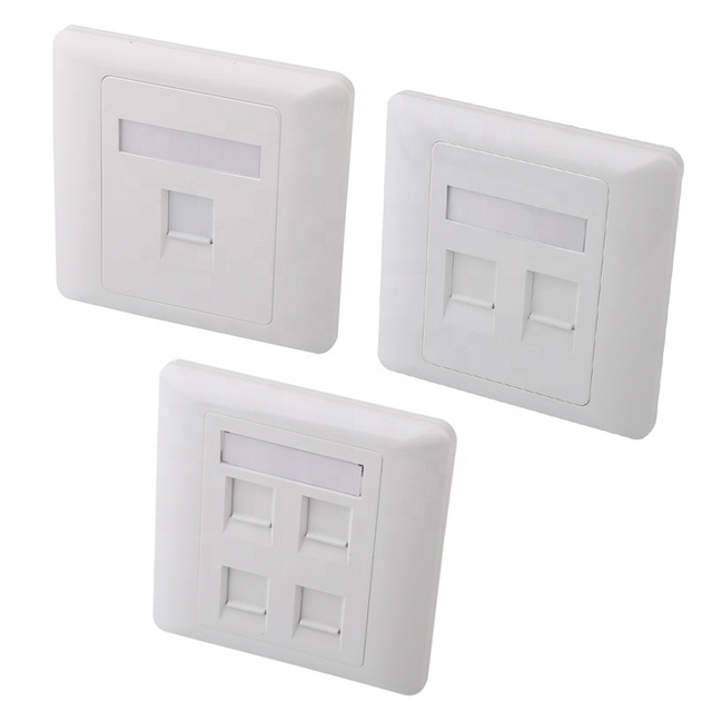 RJ45 Ethernet Punch Down Keystone Inserts Jack Network Wall Plate Panel faceplate