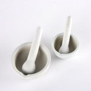 Mortero y pilón de cerámica, 60mm/90mm, con varilla de molienda, recipiente de molienda, consumibles químicos de laboratorio, venta directa de - Product Image 1