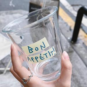 L tazza di vetro coreano per la casa tazza di tè e tè caffè stampa alfabeto <span class=keywords><strong>bicchieri</strong></span> per caffè Espresso tazze per bere fredde - Product Image 5