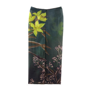 Gonna a Fascia Floreale con Fiocco Personalizzata Stampa Primavera 2026 per Donna, OEM/ODM da Fabbrica di Abbigliamento Cinese, Gonne Casual Vintage - Product Image 2