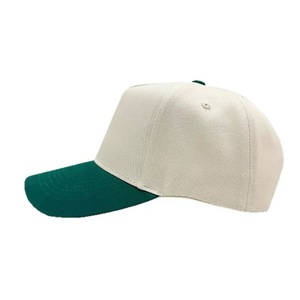 Toptan Yüksek Kaliteli İki Renkli Sportif Unisex Beyzbol Şapkası Organik 3D İşlemeli Logo Özel 5 Panel Boş Çerçeveli Beyzbol Şapkası - Product Image 5