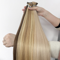 Vente en gros d'extensions de cheveux humains Remy européen Itip kératine Micro Link cheveux vierges bruts pré-collés I Tip Extensions de cheveux
