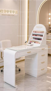 Table à ongles baroque Conception et personnalisation de meubles pour les salons de beauté et de <span class=keywords><strong>manucure</strong></span> de style européen américain et français - Product Image 5