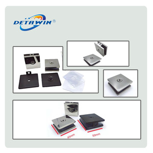 Nhà Máy Tùy Biến Treo Tường 304 Thép Không Gỉ Tắm Kính Clip Cửa Kính Bản Lề Kẹp - Product Image 5