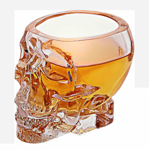 Wholesale <strong>Skulled</strong> Shape <strong>Bottle</strong> Vodka <strong>Bottle</strong> Factory Direct Sales 750ml Spirit Vodka <strong>Glass</strong> <strong>Bottle</strong> for Alcoholic Beverages - Product Image 2