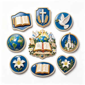 Magnete per Frigorifero Personalizzato in Resina UV con Rilievo 3D, Souvenir Religioso Protestante ed Evangelico - Product Image 6