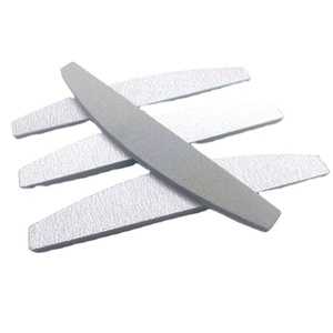 2023 Factory Professional Custom Double Side 240/180 Grey Half Moon Nail File Buffer for Beauty
