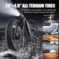Vélo de montagne électrique haute vitesse 4000W, batterie lithium 52V, vélo électrique pour adultes, VTT tout-terrain avec frein à disque