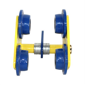 उच्च दीवार <span class=keywords><strong>1</strong></span> टन से <span class=keywords><strong>5</strong></span> टन पल्ली ब्लॉक तैयार ट्रॉली के साथ i-बीम स्टील मैनुअल सादा ट्रॉली चार पहिया रोल कंटेनर - Product Image 6