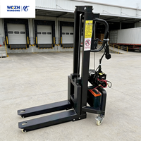 Chariot élévateur électrique monté sur camion WGZN, transpalette autoportant, élévateur électrique portable, auto-chargeur, batterie 48V/500A, 4500mm